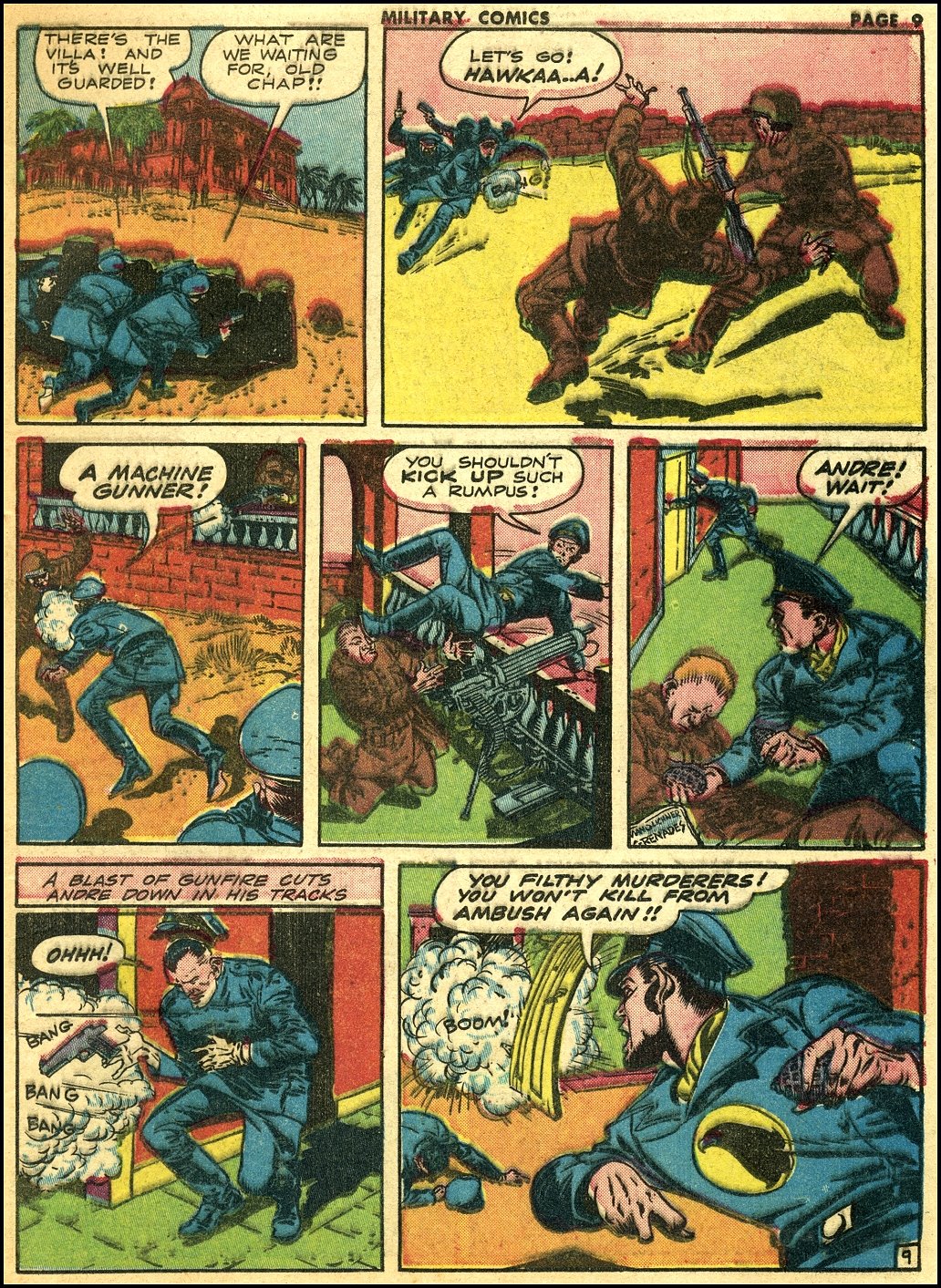 Military Comics #16 (Quality Comics), page 11. Public domain (US).