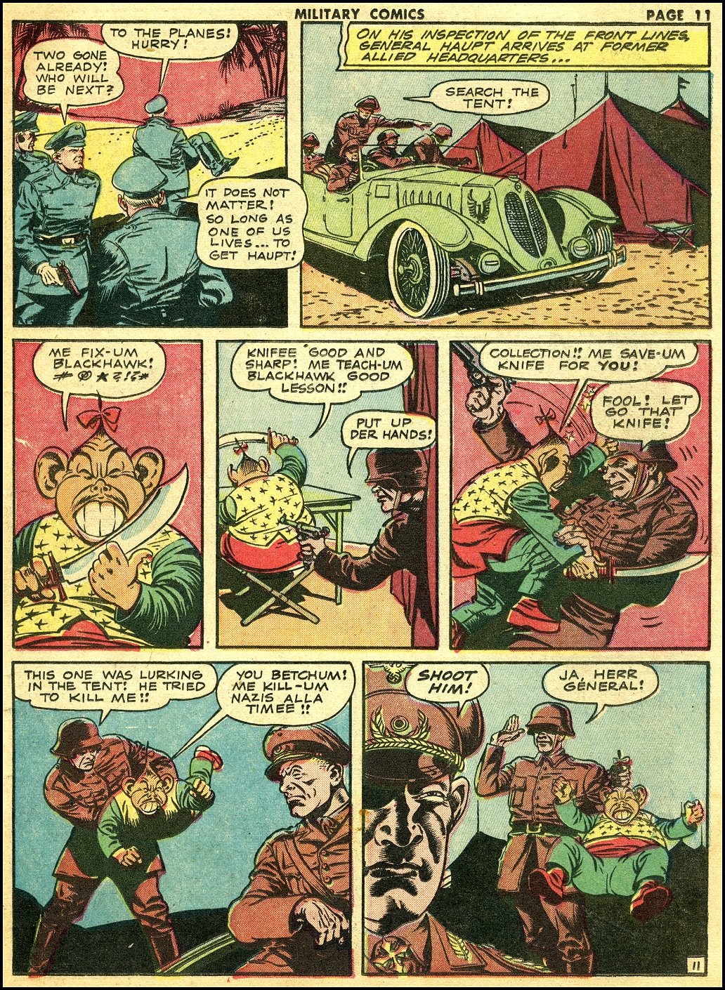 Military Comics #16 (Quality Comics), page 13. Public domain (US).