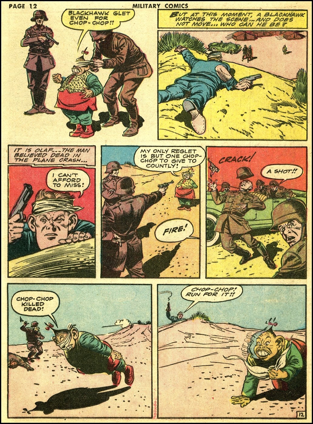 Military Comics #16 (Quality Comics), page 14. Public domain (US).