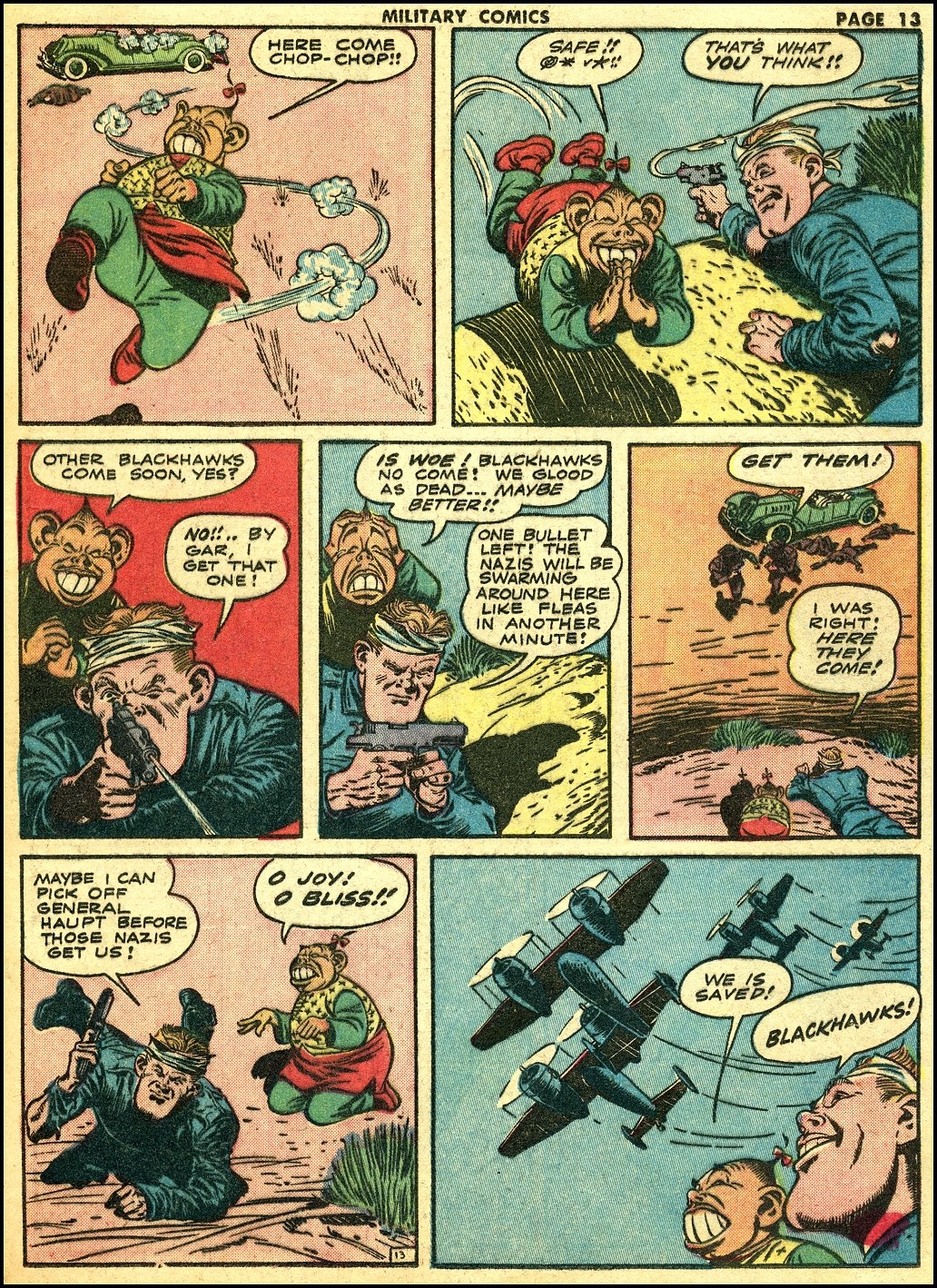 Military Comics #16 (Quality Comics), page 15. Public domain (US).