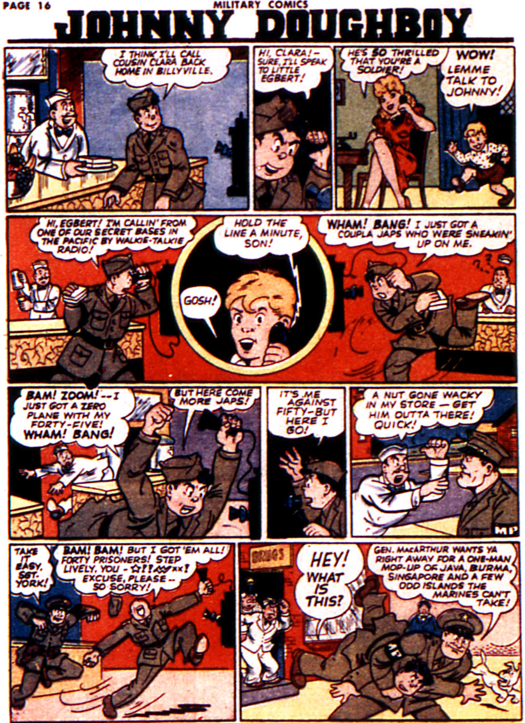 Military Comics #16 (Quality Comics), page 18. Public domain (US).