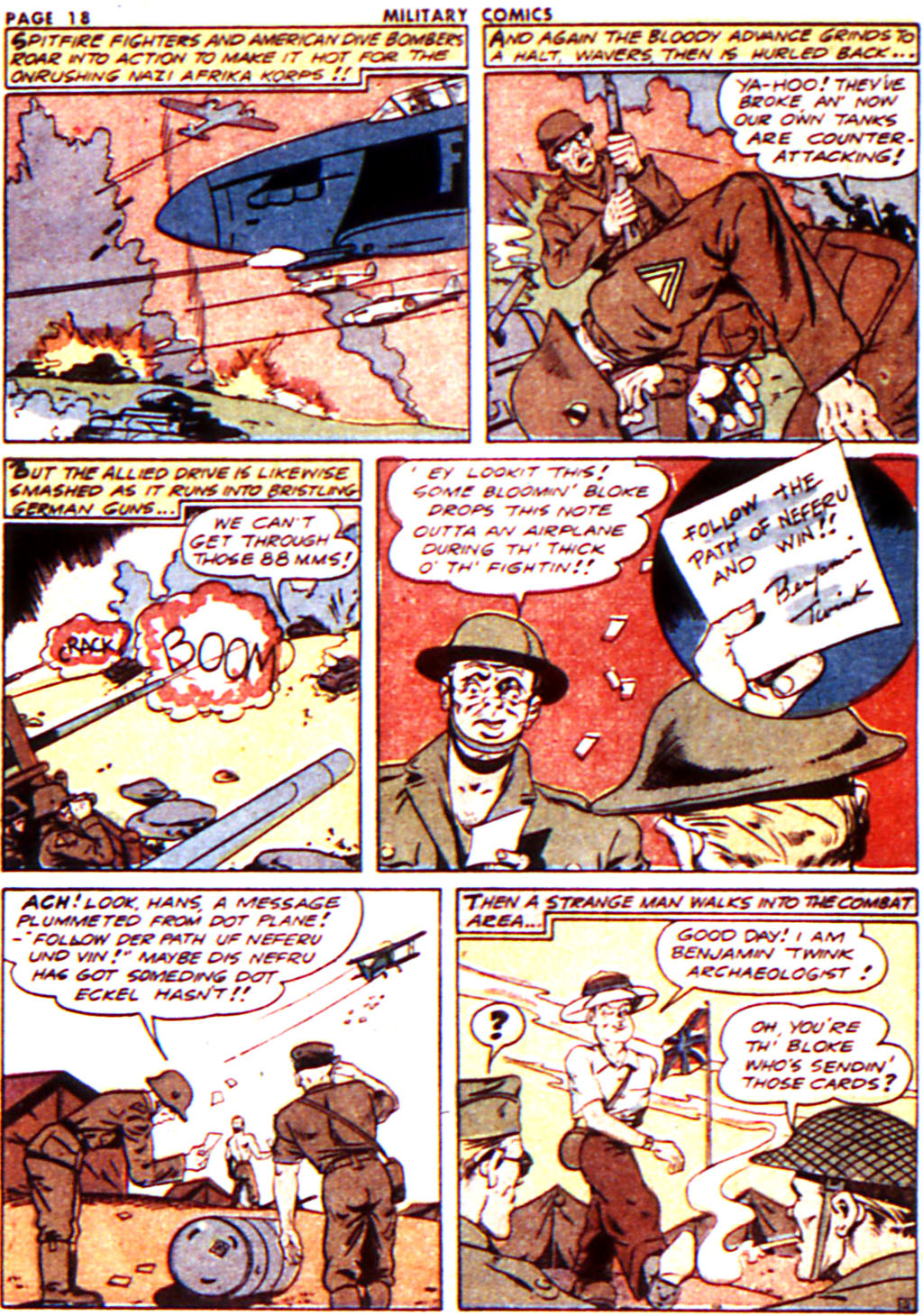Military Comics #16 (Quality Comics), page 20. Public domain (US).