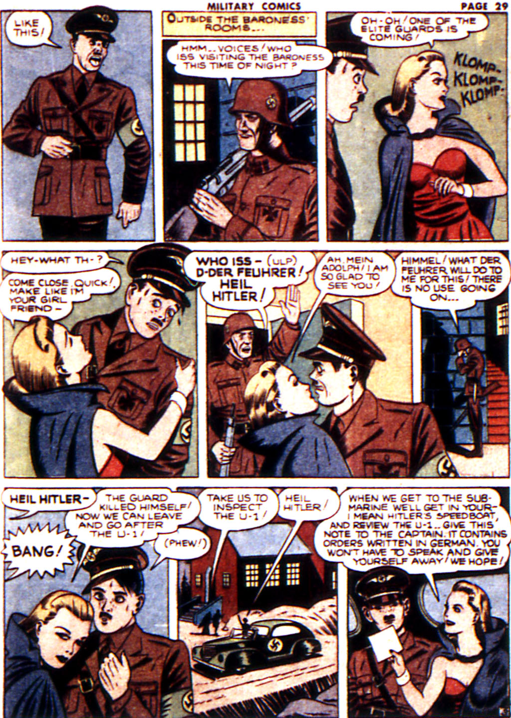 Military Comics #16 (Quality Comics), page 31. Public domain (US).