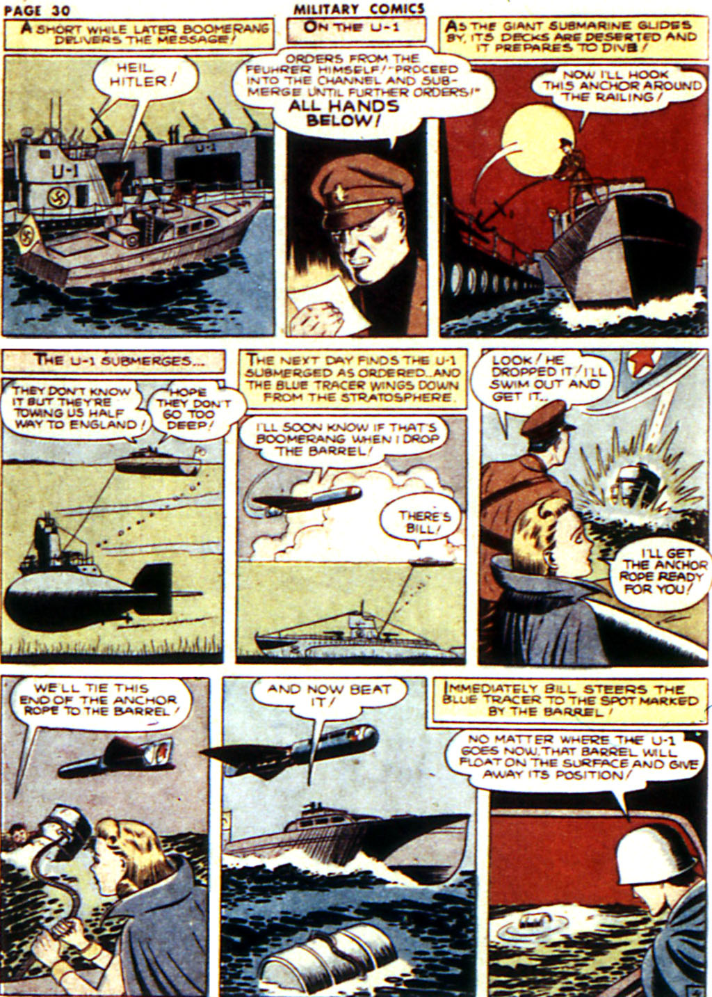 Military Comics #16 (Quality Comics), page 32. Public domain (US).