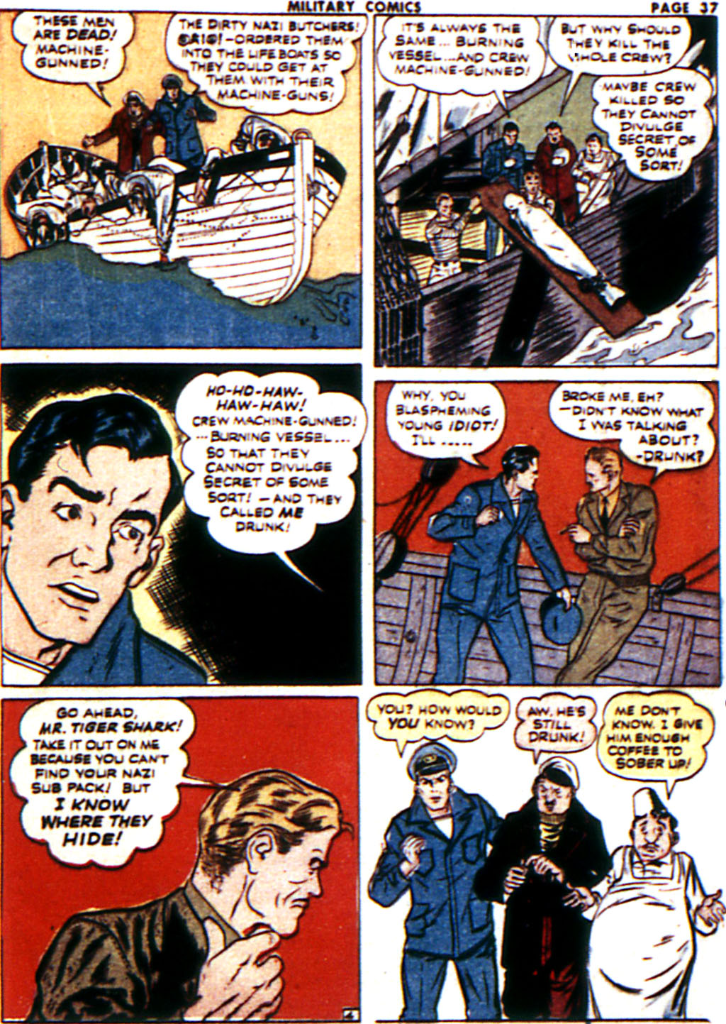 Military Comics #16 (Quality Comics), page 38. Public domain (US).