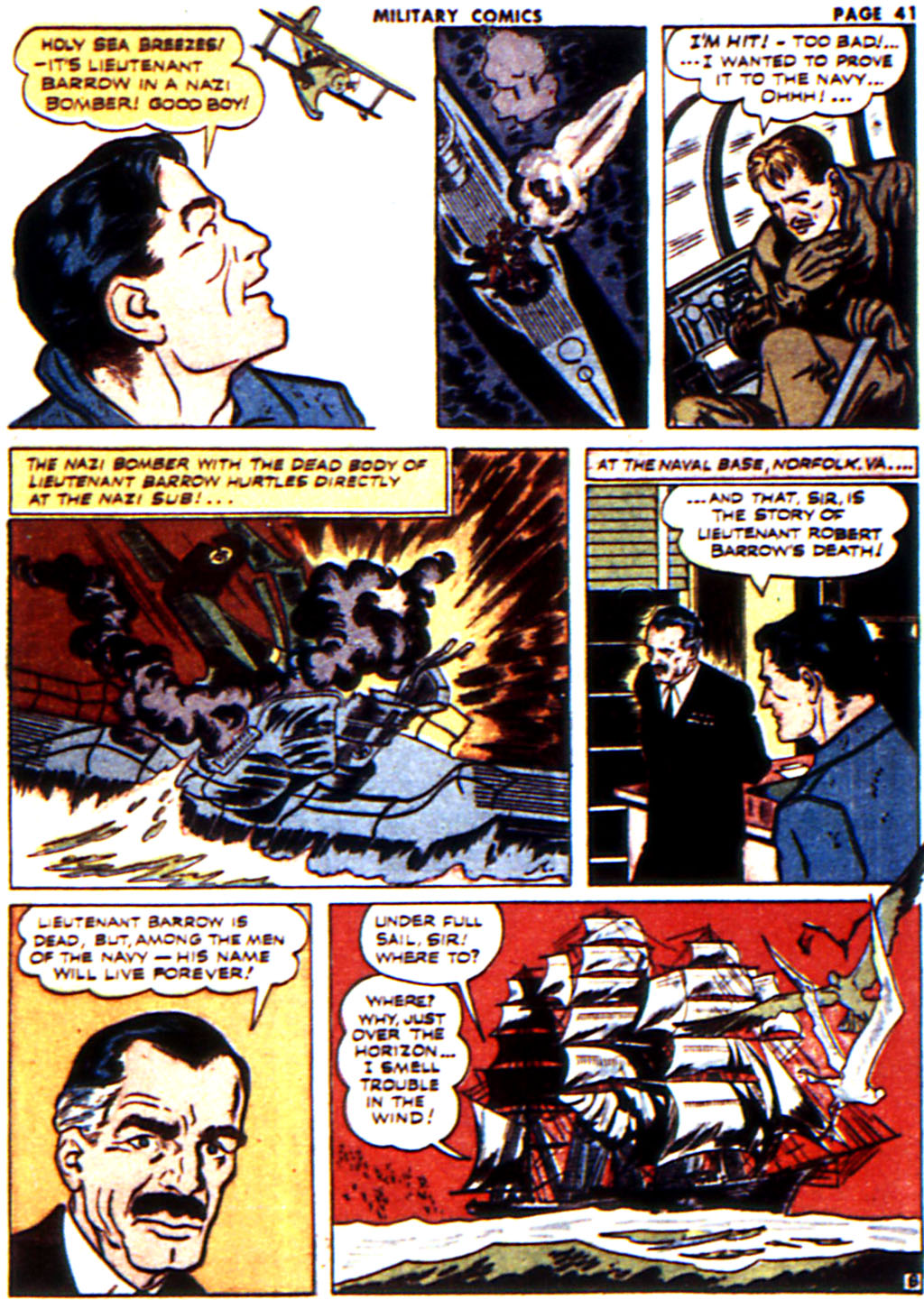 Military Comics #16 (Quality Comics), page 42. Public domain (US).