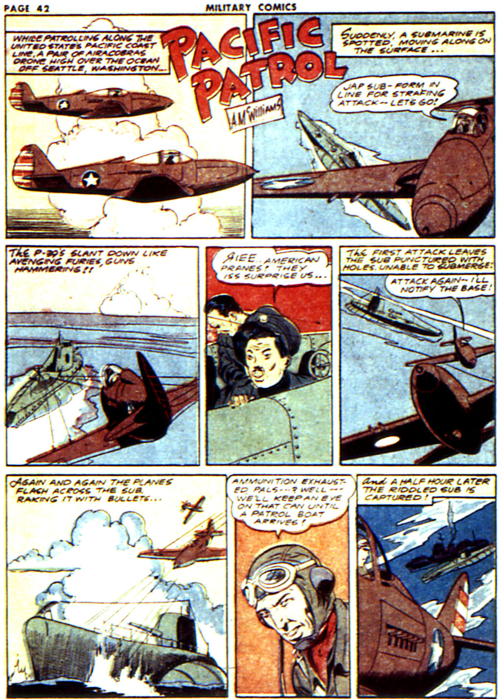 Military Comics #16 (Quality Comics), page 43. Public domain (US).