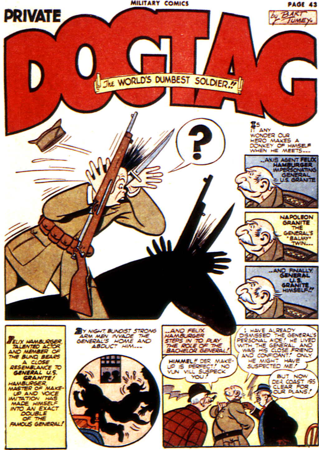 Military Comics #16 (Quality Comics), page 44. Public domain (US).
