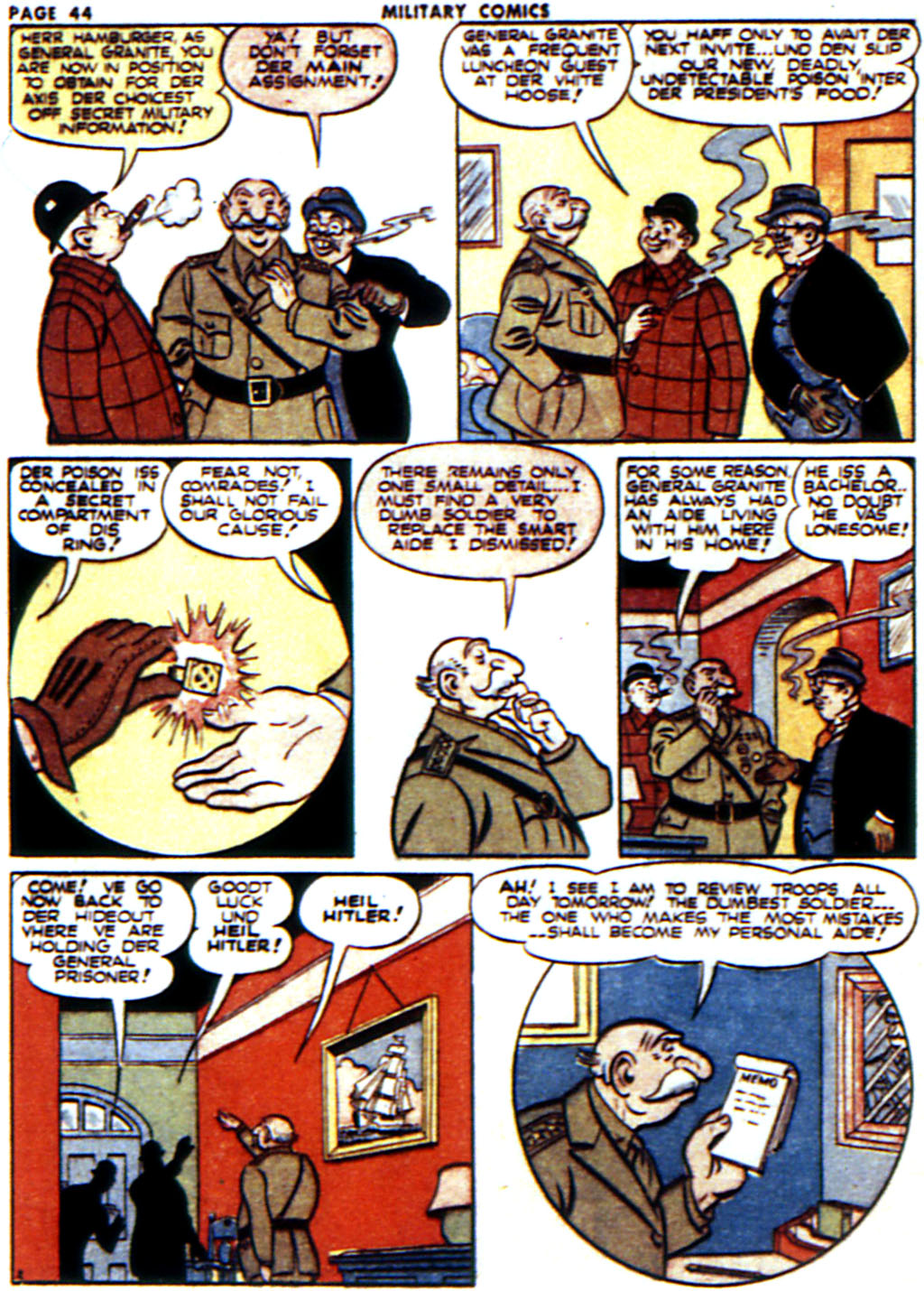 Military Comics #16 (Quality Comics), page 45. Public domain (US).