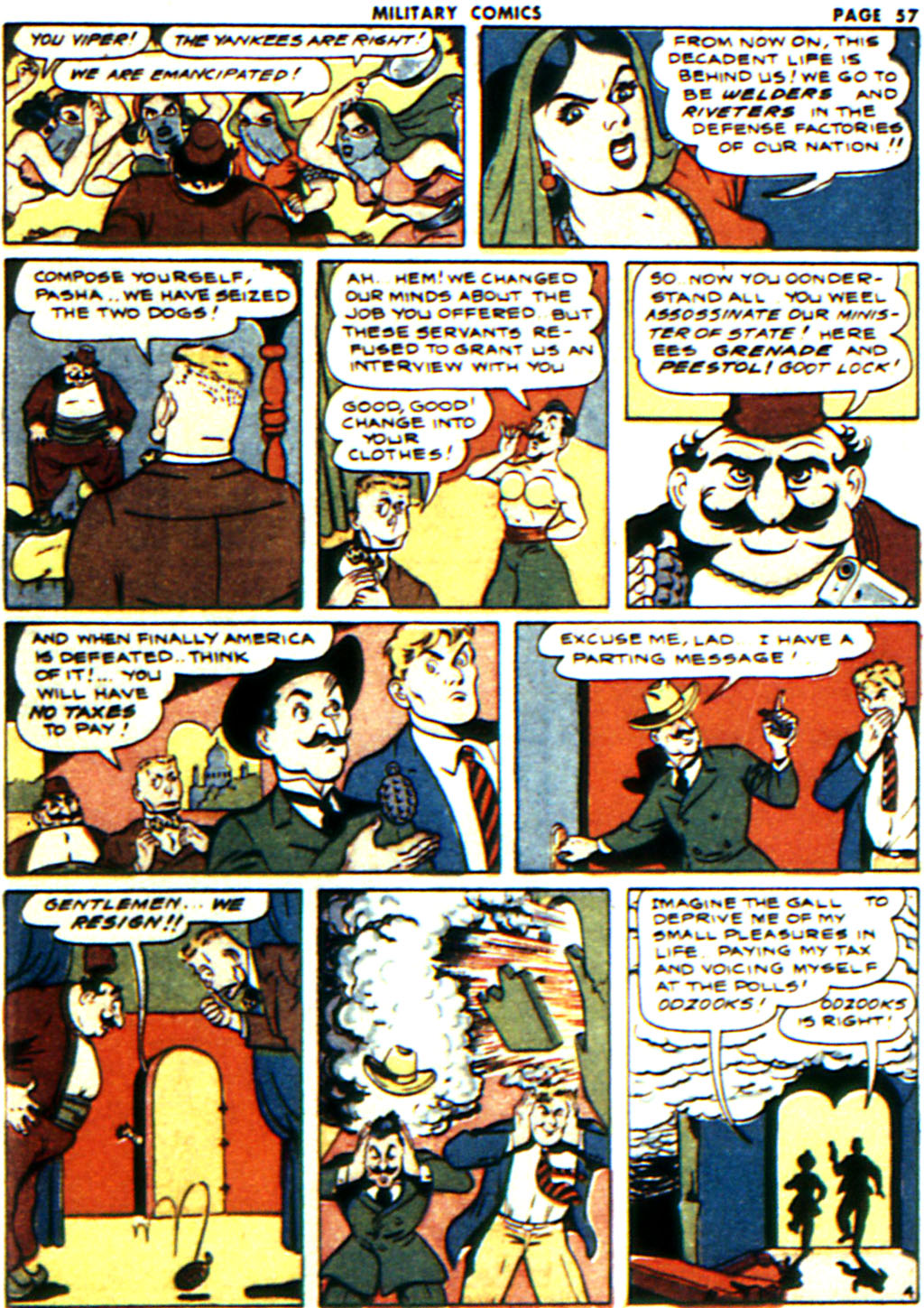 Military Comics #16 (Quality Comics), page 58. Public domain (US).