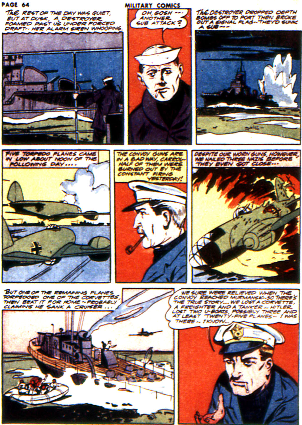 Military Comics #16 (Quality Comics), page 65. Public domain (US).