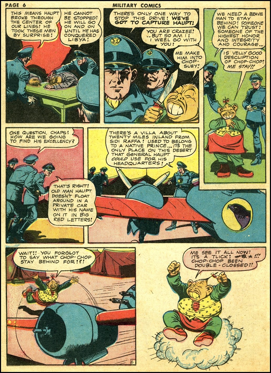Military Comics #16 (Quality Comics), page 8. Public domain (US).