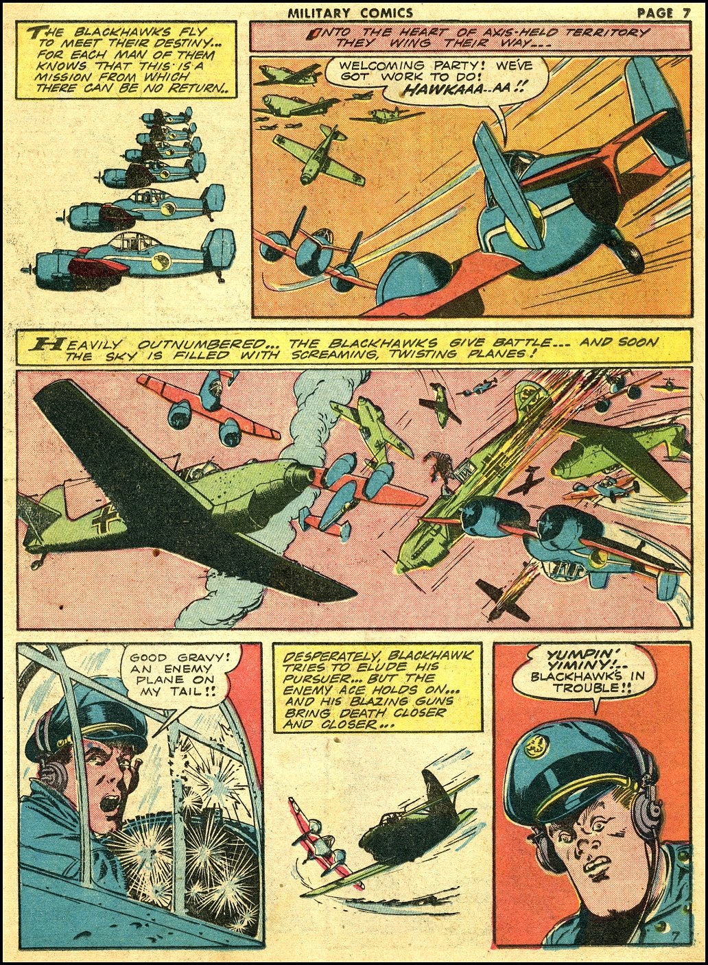 Military Comics #16 (Quality Comics), page 9. Public domain (US).