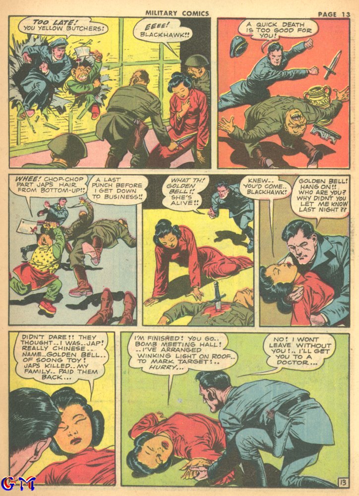 Military Comics #17 (Quality Comics), page 15. Public domain (US).