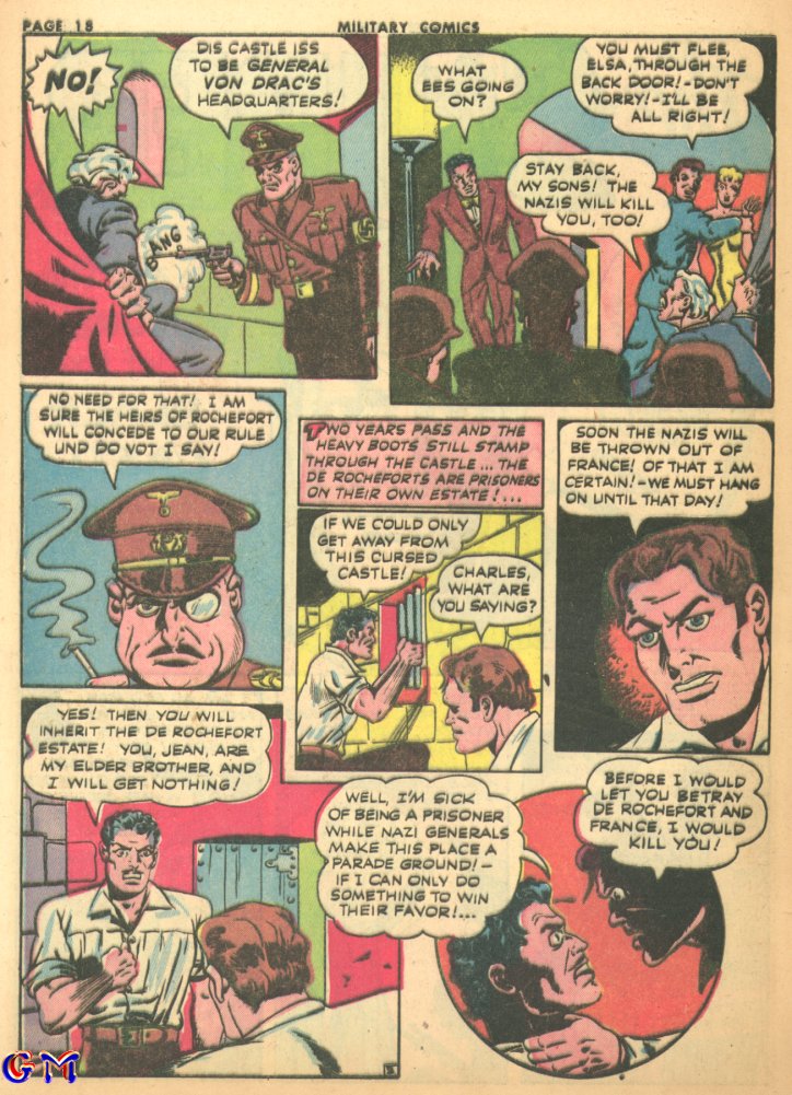 Military Comics #17 (Quality Comics), page 20. Public domain (US).