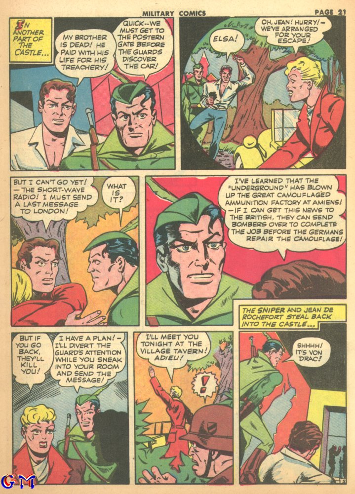 Military Comics #17 (Quality Comics), page 23. Public domain (US).