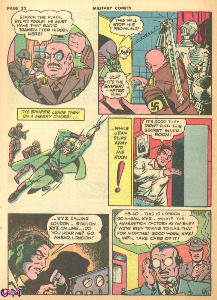 Military Comics #17 (Quality Comics), page 24. Public domain (US).