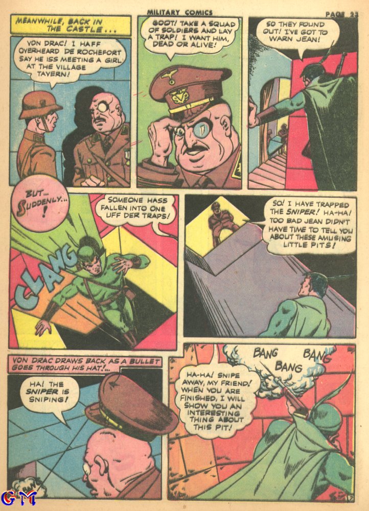 Military Comics #17 (Quality Comics), page 25. Public domain (US).