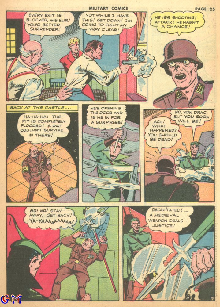 Military Comics #17 (Quality Comics), page 27. Public domain (US).