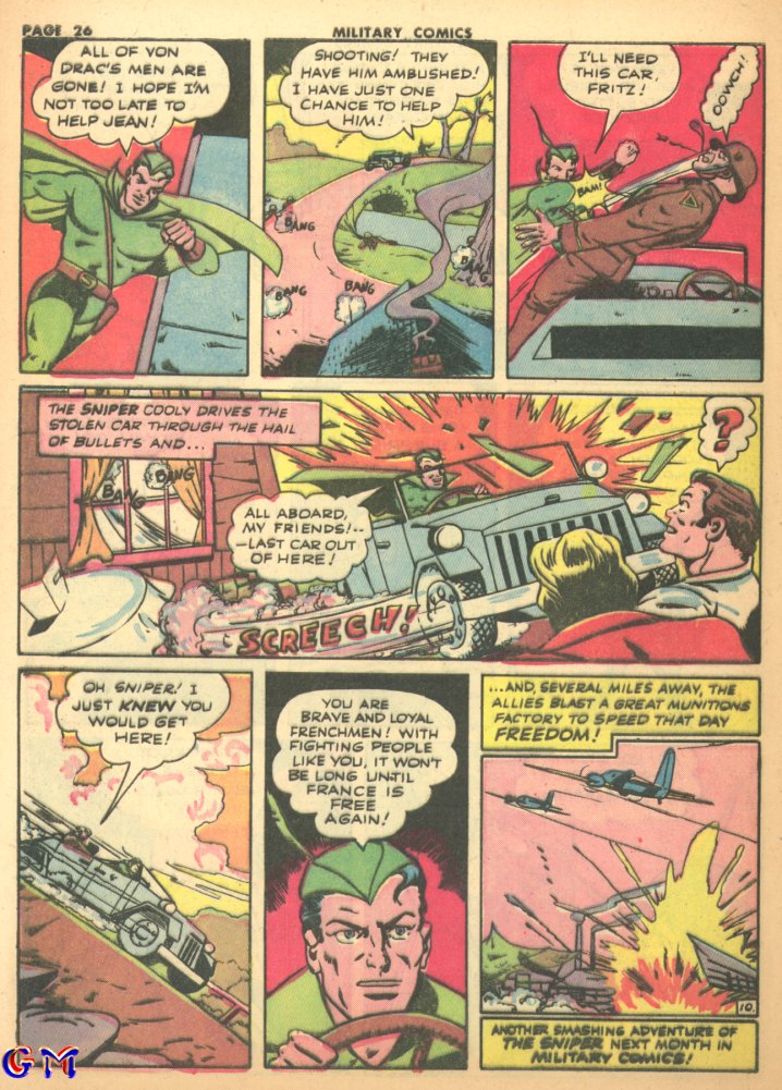 Military Comics #17 (Quality Comics), page 28. Public domain (US).