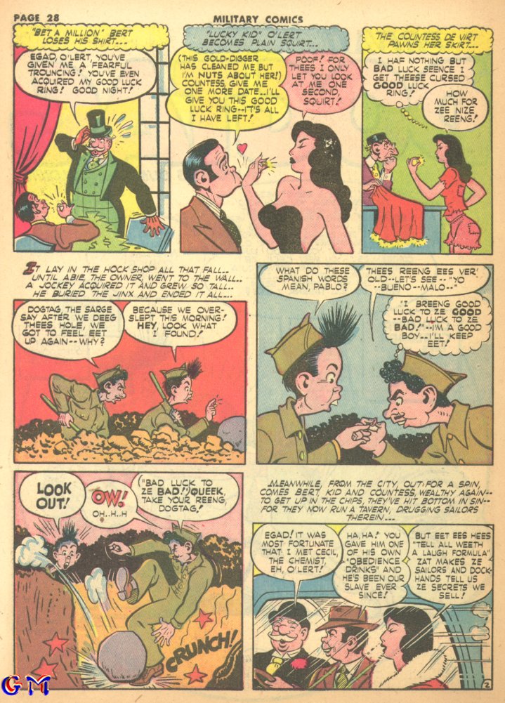 Military Comics #17 (Quality Comics), page 30. Public domain (US).