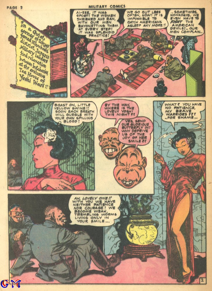 Military Comics #17 (Quality Comics), page 4. Public domain (US).