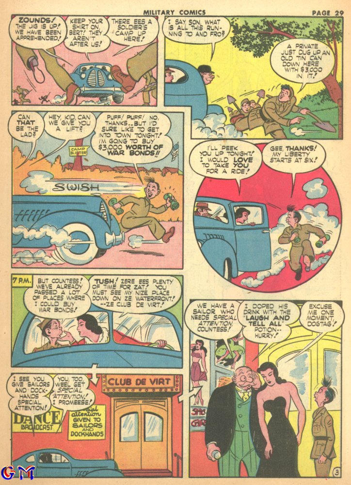 Military Comics #17 (Quality Comics), page 31. Public domain (US).