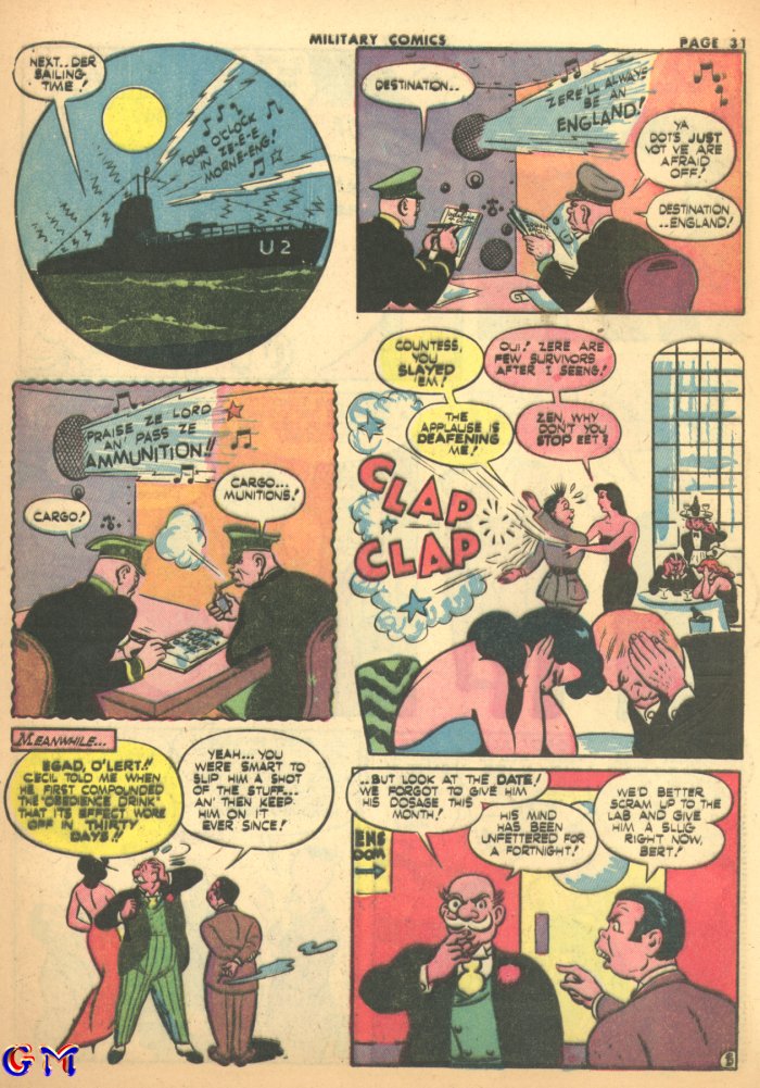 Military Comics #17 (Quality Comics), page 33. Public domain (US).