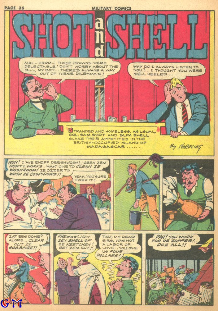 Military Comics #17 (Quality Comics), page 38. Public domain (US).