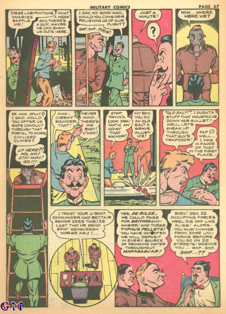 Military Comics #17 (Quality Comics), page 39. Public domain (US).