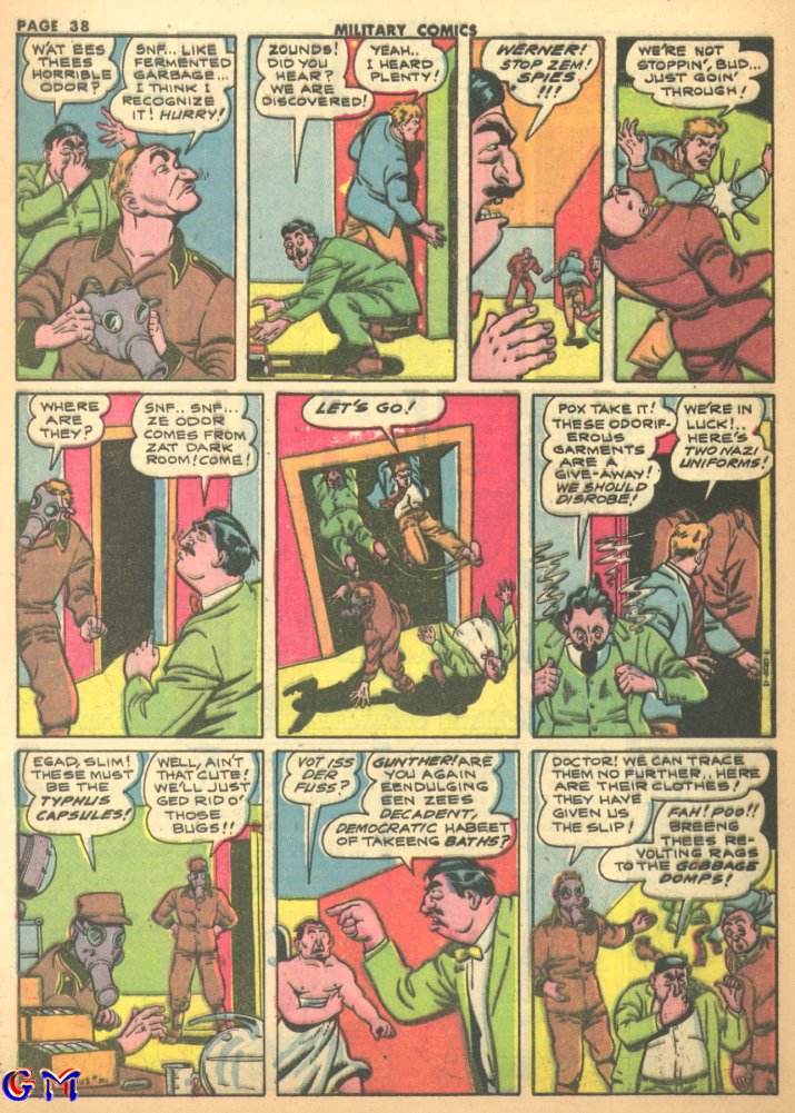 Military Comics #17 (Quality Comics), page 40. Public domain (US).