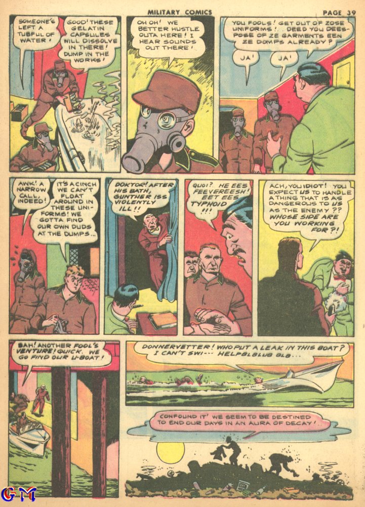 Military Comics #17 (Quality Comics), page 41. Public domain (US).