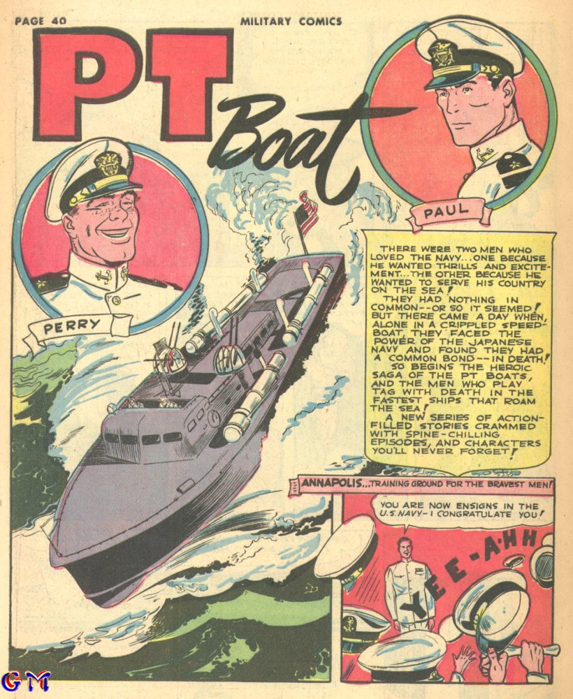 Military Comics #17 (Quality Comics), page 42. Public domain (US).