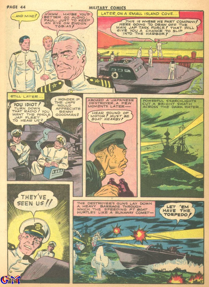 Military Comics #17 (Quality Comics), page 46. Public domain (US).
