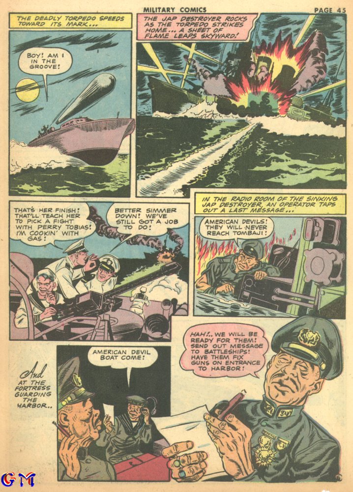 Military Comics #17 (Quality Comics), page 47. Public domain (US).