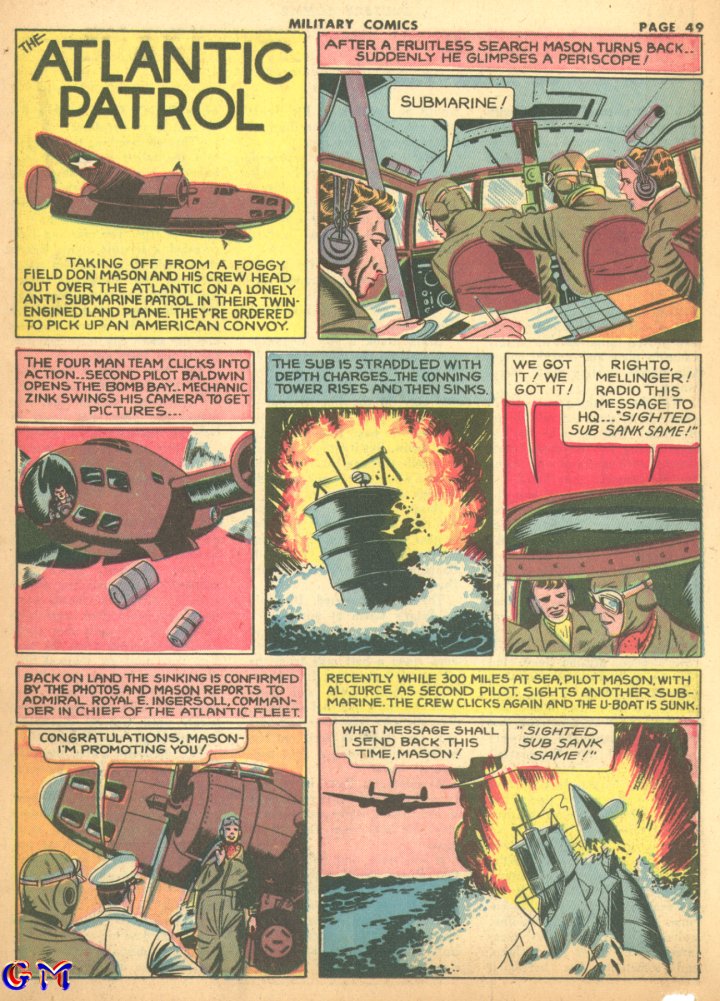 Military Comics #17 (Quality Comics), page 51. Public domain (US).