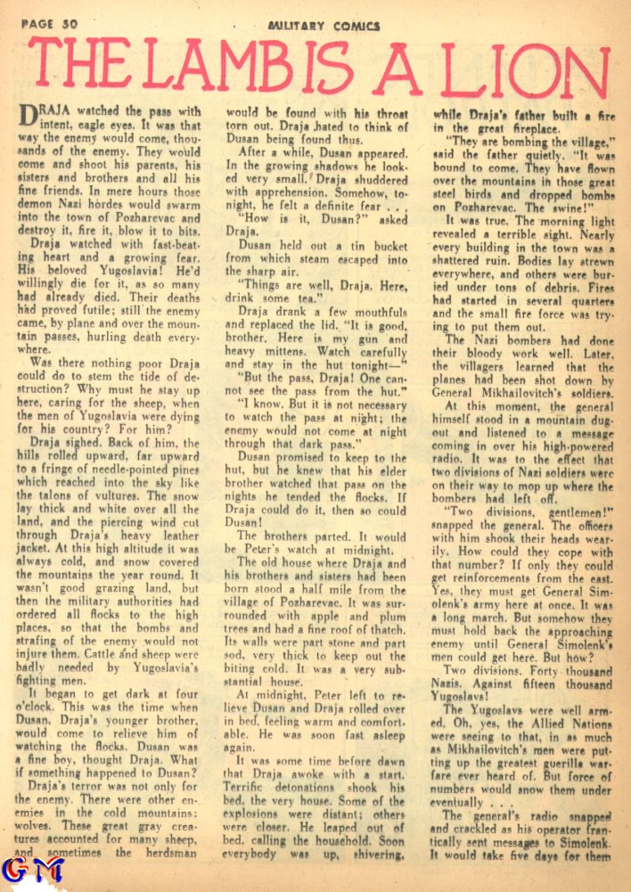 Military Comics #17 (Quality Comics), page 52. Public domain (US).