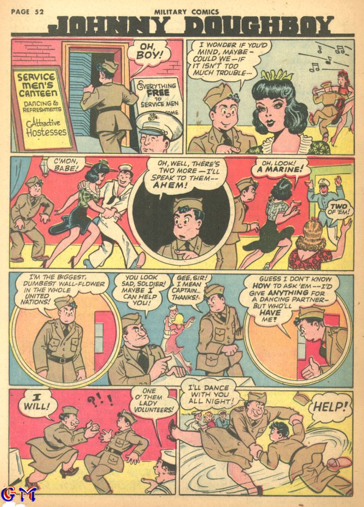 Military Comics #17 (Quality Comics), page 54. Public domain (US).