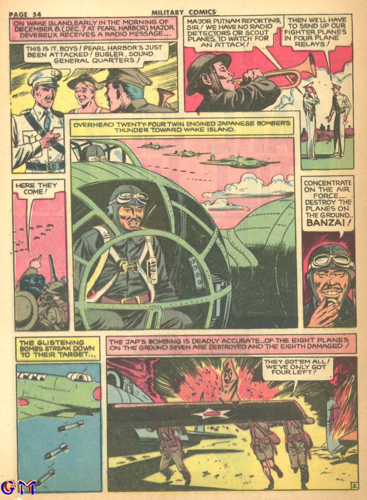 Military Comics #17 (Quality Comics), page 56. Public domain (US).