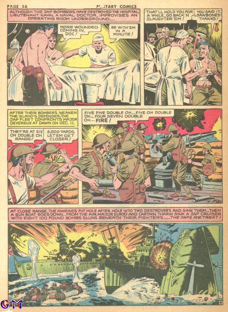 Military Comics #17 (Quality Comics), page 58. Public domain (US).
