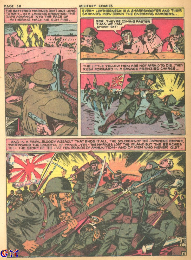 Military Comics #17 (Quality Comics), page 60. Public domain (US).