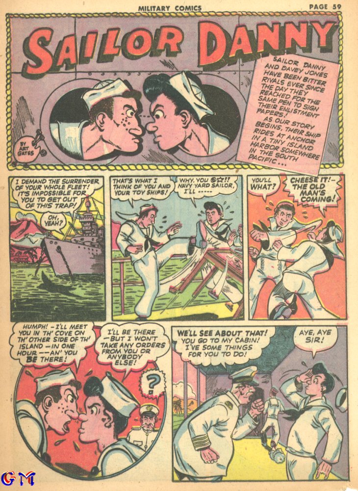 Military Comics #17 (Quality Comics), page 61. Public domain (US).