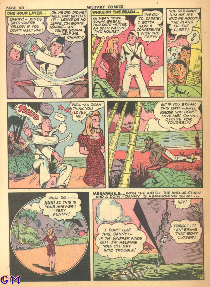Military Comics #17 (Quality Comics), page 62. Public domain (US).