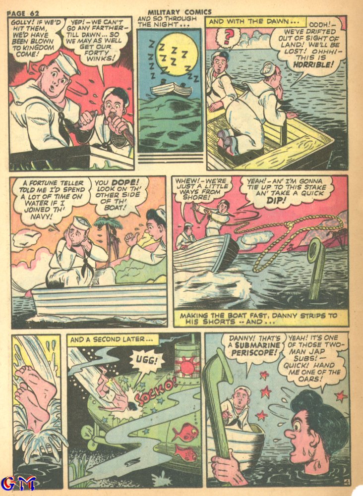 Military Comics #17 (Quality Comics), page 64. Public domain (US).