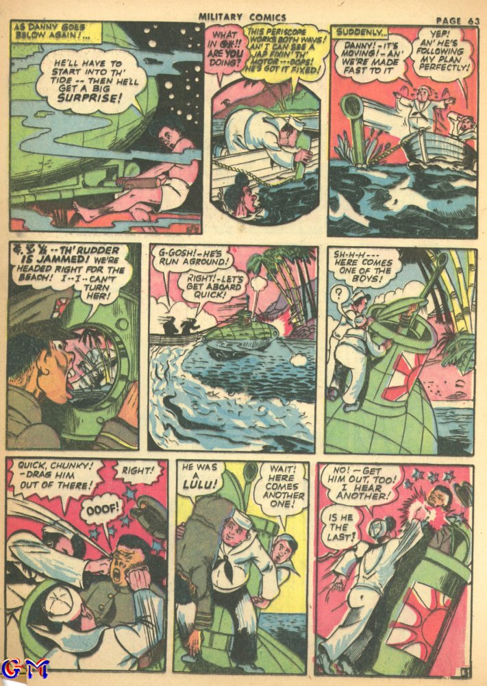 Military Comics #17 (Quality Comics), page 65. Public domain (US).