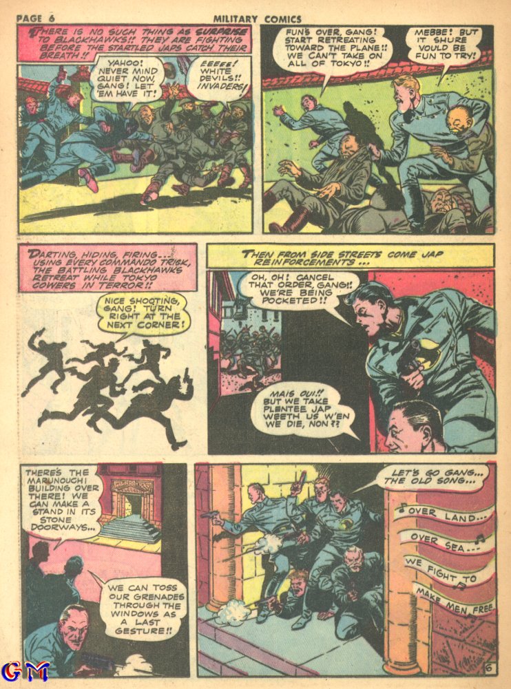 Military Comics #17 (Quality Comics), page 8. Public domain (US).