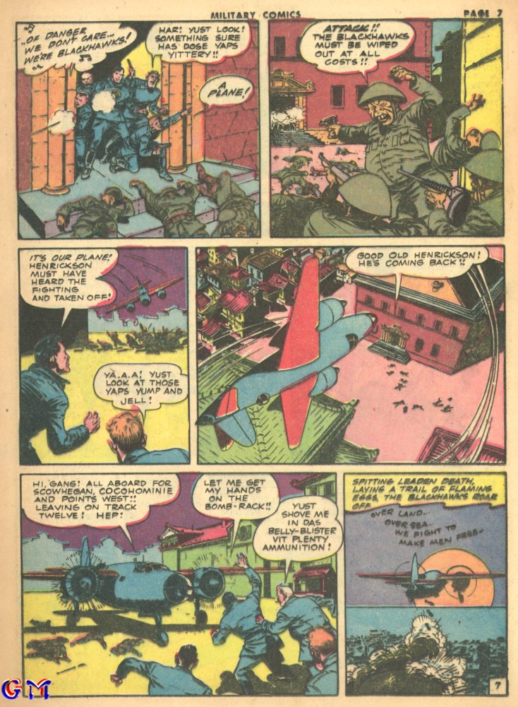 Military Comics #17 (Quality Comics), page 9. Public domain (US).