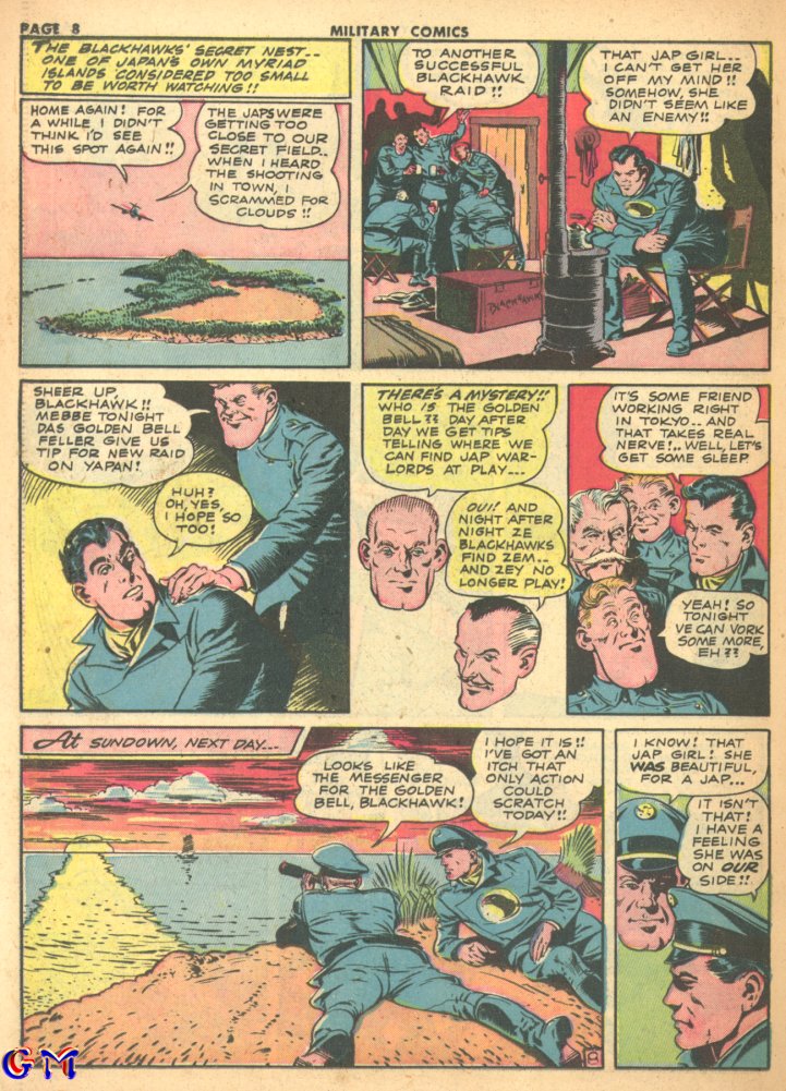 Military Comics #17 (Quality Comics), page 10. Public domain (US).
