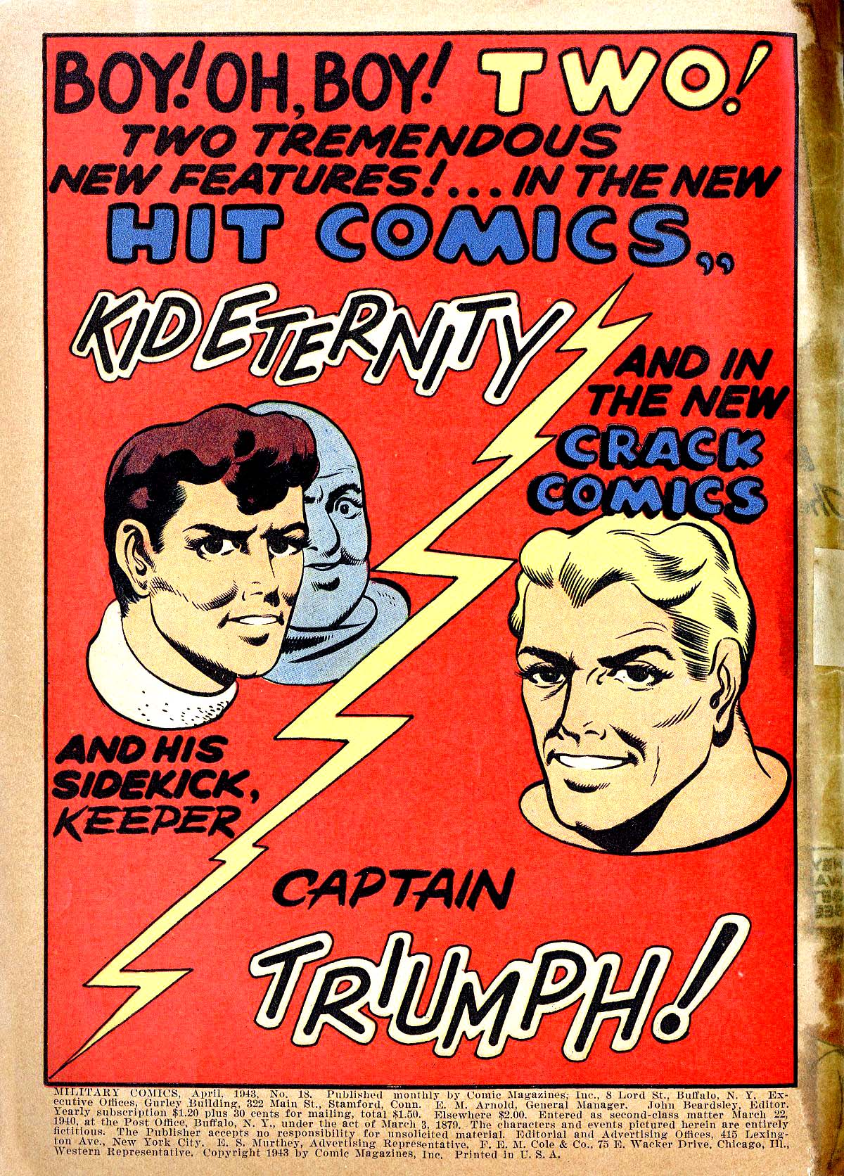 Military Comics #18 (Quality Comics), page 2. Public domain (US).