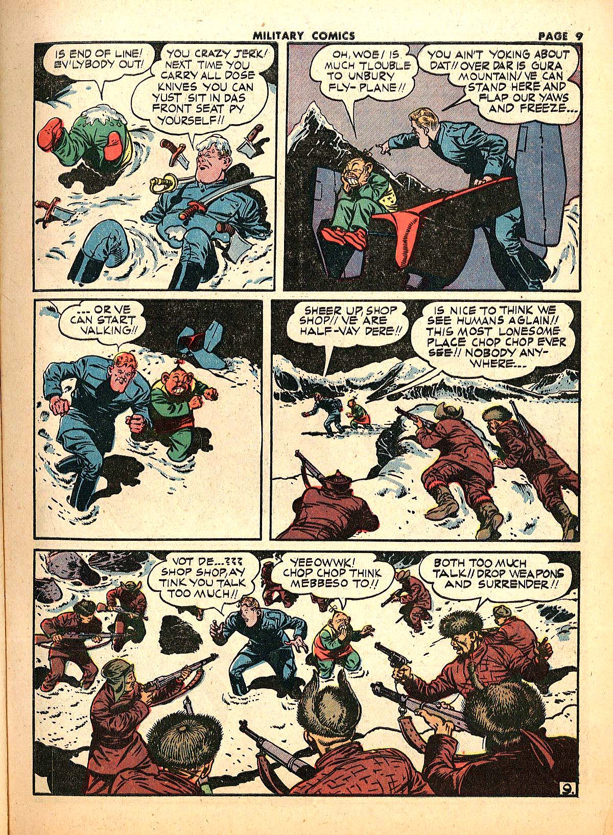 Military Comics #18 (Quality Comics), page 11. Public domain (US).